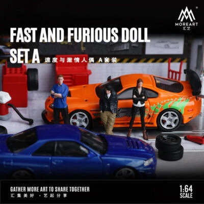 MoreArt 1:64 Fast and Furious doll set A - Image 1 of 4