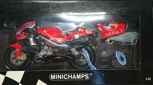 MINICHAMPS 1/12 YAMAHA YZR500 Antena 3 Norifumi Abe 500cc GP2001 w/Signed - Picture 1 of 9