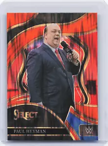 2024 Panini Select WWE Paul Heyman Ringside Orange Flash Prizm - Picture 1 of 2