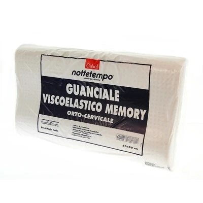 Guanciale Gabel Memory Cuscino viscoelastico Ortocervicale indeformabile 50x80