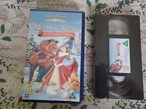 Beauty And The Beast The Enchanted Christmas Vhs Video NEW & SEALED FREE POST 25 - Picture 1 of 5