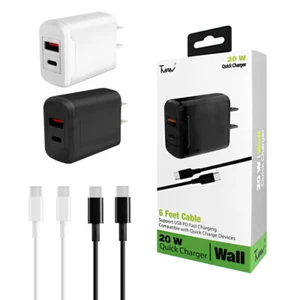 For Motorola Moto G 5G 2022 PD 20W USB-C Fast/Quick Wall Charger - Picture 1 of 3