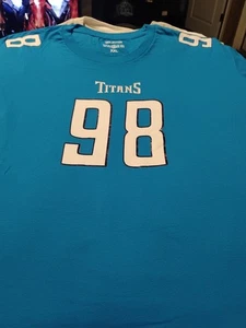 Jeffrey Simmons Football XXL T-SHIRT #98 Tennessee Titans - Picture 1 of 15