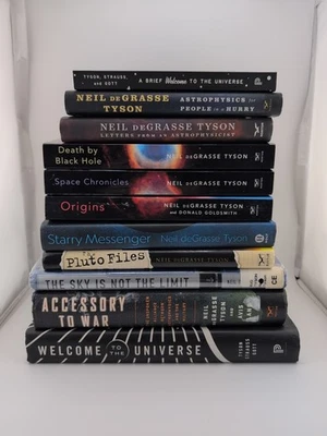 Lot Of 11 Space Science Astronomy Books Neil Degrasse Tyson PC HC Foto 1 de 4