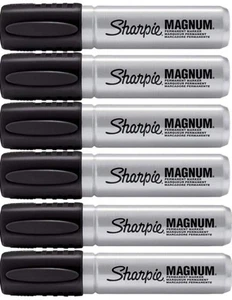 Magnum Permanentmarker, schwarz, 6er Pack - Bild 1 von 6
