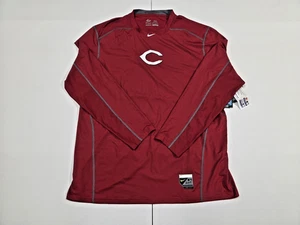 NIKE DRI FIT MAX (NEW) CINCINNATI REDS LS FITTED SHIRT SZ XXL RED PRO COMBAT NWT - Picture 1 of 24