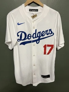 Dodgers Shohei Ohtani White Home Jersey - Mens Small - NWT NIKE DRI-FIT LIMITED - Picture 1 of 5