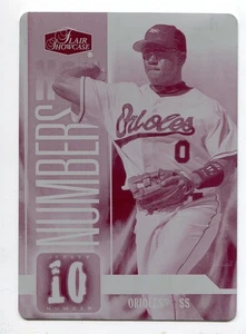 Placa de impresión Flair Showcase 2006 magenta Miguel Tejada 1/1 Baltimore Orioles - Imagen 1 de 2