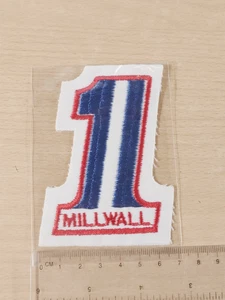 Vintage 1970s Millwall FC Patch Number 1 Blue & Red Embroidered Football Badge - Picture 1 of 2