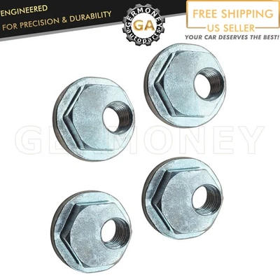 4x Silver Rear Alignment Caster Camber Cam Nut Kit for Chevy GMC Equinox 02-18 - Image 1 of 4