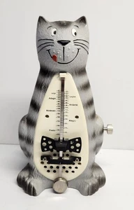 Metrónomo de gato Wittner Taktell hecho en Alemania con arco negro piano profesor de música - Imagen 1 de 8