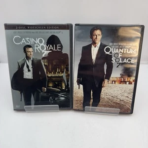 James Bond DVD Casino Royale Widescreen 2007 + Quantum of Solace 2009 Lot o 2 - Picture 1 of 12