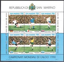 1990 San Marino World Football Championship Italy 90 Bf 44 MNH**
