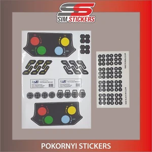 Juego de 2 pegatinas de rueda Pokornyi Engineering GTE Pro para simulador de coche - Imagen 1 de 5
