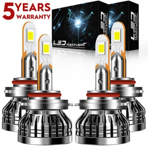 Para Hyundai Sonata 2015-2019 9005 Faros LED Bombillas Luz Alta Baja Blanco Z1QC - Imagen 1 de 9
