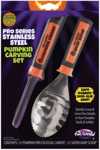 Pumpkin Carve Stainless Set - Fun World - Picture 1 of 1