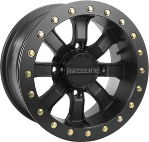 Raceline - A71B-47037-T-52 - Mamba Blackout Beadlock Wheel, 14x7 - 5+2 Offset - - Foto 1 di 1