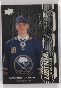 2018-19 SPx UD Black Lustrous Rookies /299 Rasmus Dahlin #LR-RD Rookie RC