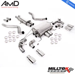 Milltek Defender 90 5.0 V8 Exhaust System Resonated SSXLR110 Polished Tail Pipes - Picture 1 of 6
