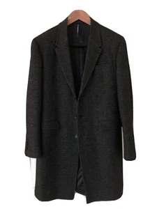 BLACKBARRETT By Neil Barrrett Coat Charcoal Herringbone M - Picture 1 of 8