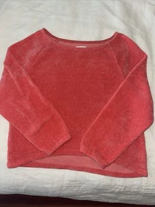 Gymboree Sweater Girls M (7/8) - Coral/Peach Chenille Spring Summer - Picture 1 of 5