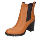 Shoes Women Carmens Ankle Boots Brown Leather Ex145