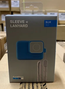GoPro Silicone Sleeve Lanyard Blue Go Pro For Hero 7 6 & 5 Black White Silver - Picture 1 of 2