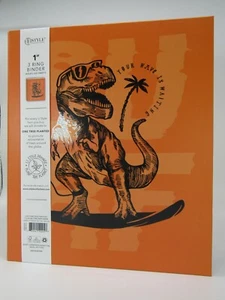 "Encuadernación de anillos U Style T-Rex dinosaurio surf T-Rex 1" 3 ""Tu ola está esperando" - Imagen 1 de 7