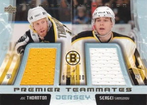 2003-04 UD Premier Collection Teammates Dual Jersey Samsonov Thornton - Bild 1 von 4