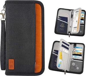Family Travel Passport Holder Accessories Wallet Holiday Document Organizer Case - Picture 1 of 16