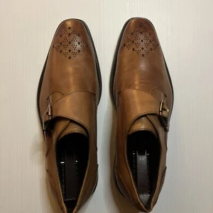 La Milano A11231 Mens Brown Leather Shoes Size 9 - Picture 1 of 6