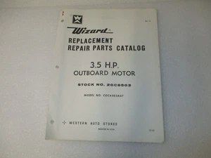 Westernl Auto Wizard 3.5 HP Model COC6503A07 Repair Parts Catalog WA-16 - Bild 1 von 7