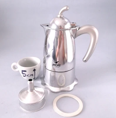 caffettiera MORINOX OVELLA 3 tazze moka by Maria Grazia Fiocco mokapot - Image 1 of 4