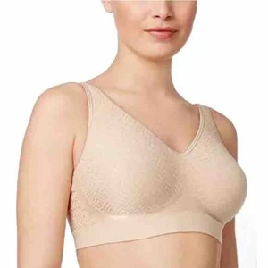 BALI Wireless Comfort Revolution Comfort Flex Bra Size Large Neutral - Picture 1 of 8