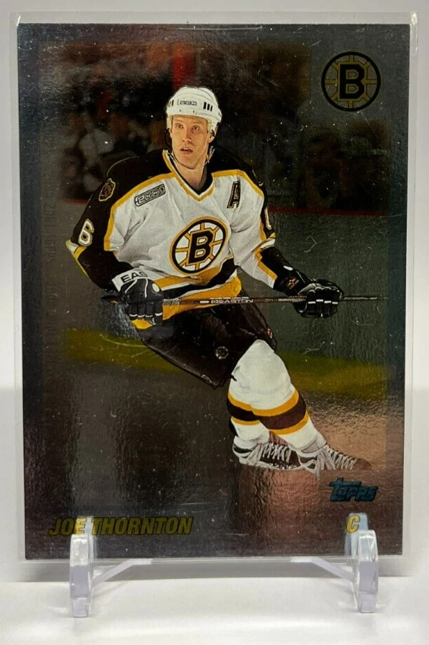 2000-01 O-Pee-Chee THORNTON Topps Foil Parallel 065/100 #16 Bruins OPC JOE - Image 1 of 2