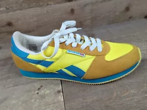 Reebok Unisex klassisches Leder hellgelb/königlich 9,5 nur rechter Schuh Amputiert - Bild 1 von 8