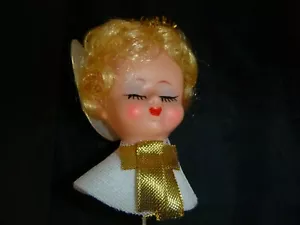 NOS Vtg 60s Angel Head Craft Pick Blonde Hair Made in Japan 12" - Picture 1 of 7