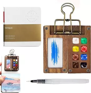 Pocket Artist Watercolour Travel Set,Travel Paint Palette Mini Watercolour Paint - Picture 1 of 6