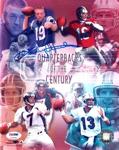 Johnny Unitas Signed Colts QB's of the Century 8x10 inch Photo HOF + PSA/DNA COA - Picture 1 of 2