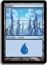 Island #293 FOIL Mirrodin MtG LP