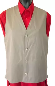 Men's Waistcoat/Vest Formal/Casual Dress Size M/40-Beige/Taupe- Lined, IMAGEWEAR - Bild 1 von 5