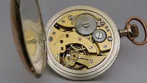 Orologio da tasca argento Funzionante JUNGHANS silver pocket watch Works C201 - Imagen 1 de 10
