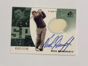 Nick Dougherty Signed 2002 UD SP Game Used Auto Autograph Golf Card #67 /1750 - Picture 1 of 2