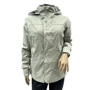 Burton DRYRIDE Womens Snow Skiing Jacket Gray/Green Hooded XS - Picture 1 of 15