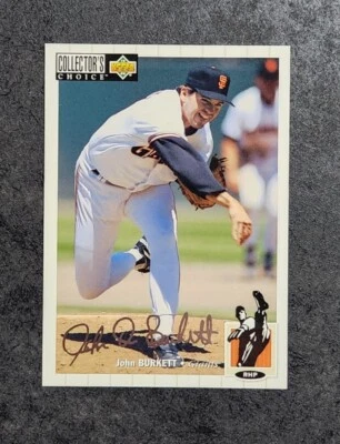 1994 UD Collector's Choice Baseball Silver Signature #68 John Burkett - Image 1 of 2