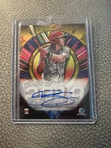 2019 Bowman Chrome Class Of Gold Refractor Bryson Stott Auto 33/50 - Picture 1 of 2