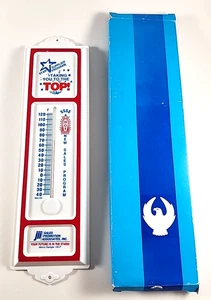 Termometro pubblicitario plastica 13" vintage Morco USA programma fornitore star - Foto 1 di 12