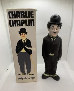 Vintage Charlie Chaplin Body Talc 1974 Bubbles Rosedale England Collectible - Picture 1 of 6