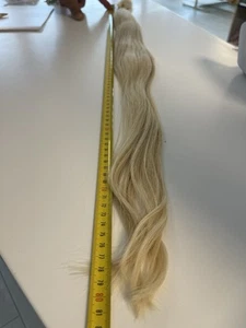 Echte Russische Schnitthaare 80 Länger Hell Lichtblond 100 Gramm - Bild 1 von 2