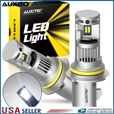 AUXITO HB5 9007 Super White 40000LM Kit LED Headlight Bulb High Low Beam Combo 2 - Image 1 of 4